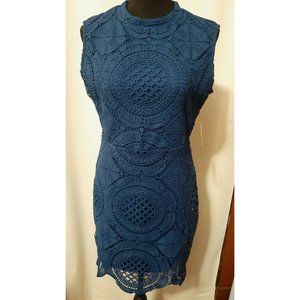 Stella Luce Blue Lace w/Tags Size L Women's Dress